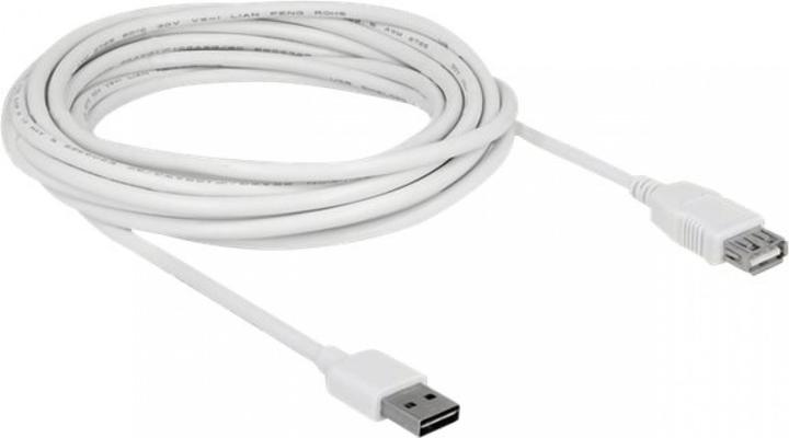 Produktbild Delock USB2.0-Verlängerungskabel Easy, 5m, weiss (5 m, USB 2.0)