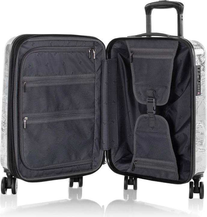 Image du produit Heys Journey Fashion Spinner -matkalaukku, mustavalkoinen kartta (49 l, Bagage à main (jusqu'à 50l))