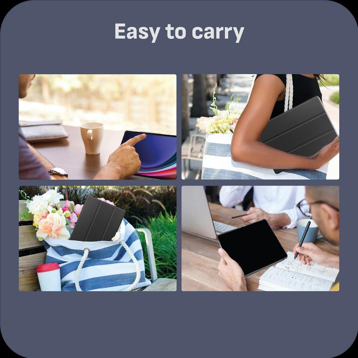 Actual product image Cazy Premium Smart Cover Compatible with Samsung Galaxy Tab S9+ / S9 FE+ - Protective Case Cover - (Galaxy Tab S10+, Galaxy Tab S9+)