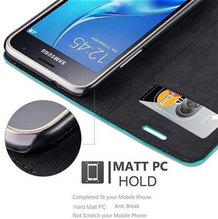 Actual product image Cadorabo Book Invisible Magnet Cover (Samsung Galaxy J1 (2016))