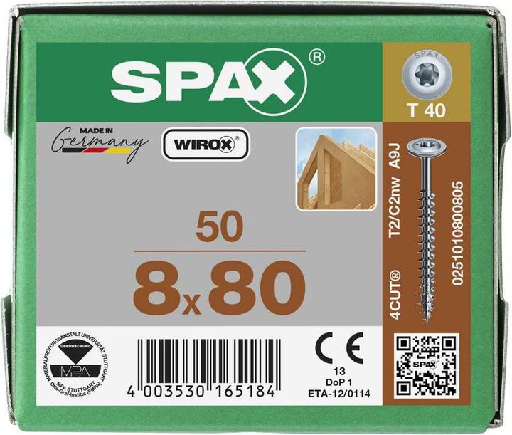Image du produit Spax Vis pour assemblage bois (50 Vis par pièce)