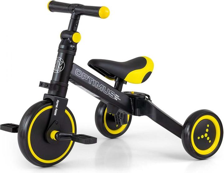 Produktbild Mally Optimus 3-in-1 Fahrrad schwarz schwarz Milly (12.01")