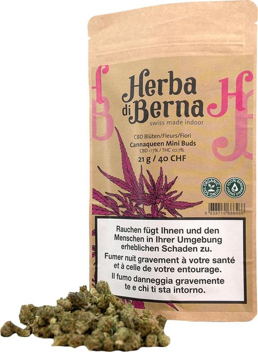 Herba di Berna Cannaqueen Indoor Mini Boccioli (21 g, Interno)