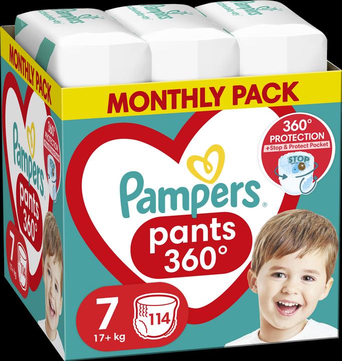 Actual product image Pampers Pants (Size 7, 114 Piece)