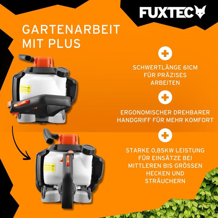 Actual product image Fuxtec Professional Petrol Hedge Trimmer FX-MHP245 (FX-MHP245) (Gasoline hedge trimmer)