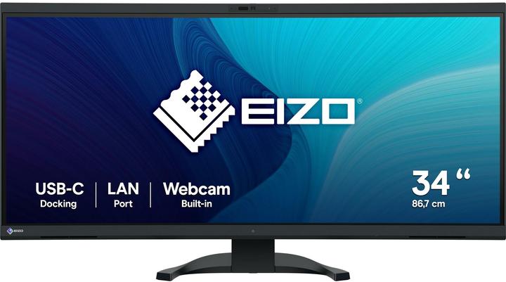 Produktbild Eizo 86.7cm (34,1") EV3450XC-BK 21:9 4K 2xHDMI+DP+USB-C Curv (3440 x 1440 Pixel, 34.10")
