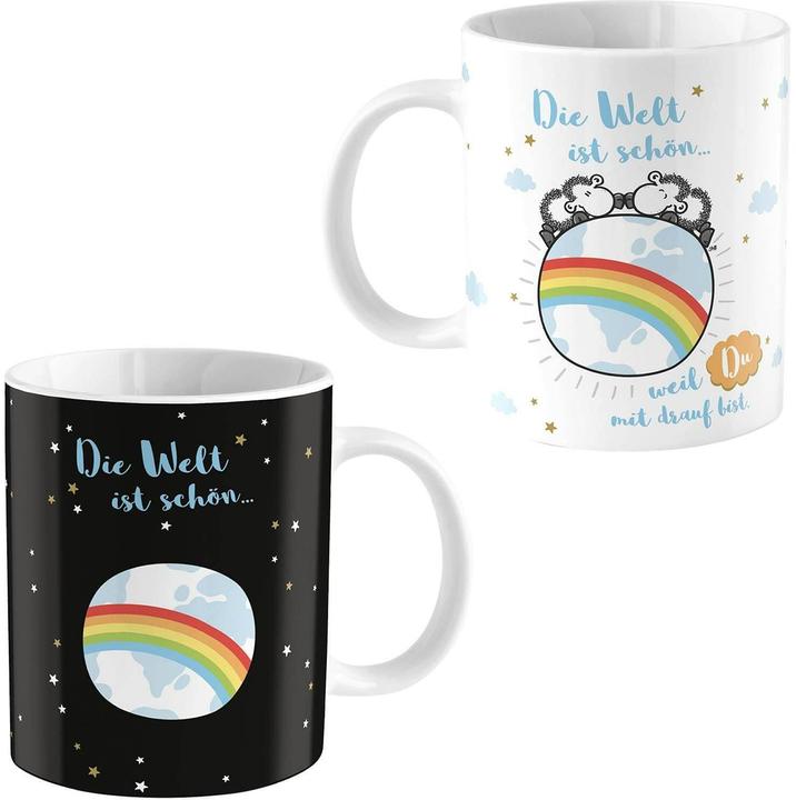 Actual product image Sheepworld Coffee cup The world is beautiful 350 ml, 1 piece (350 ml, 1 x)