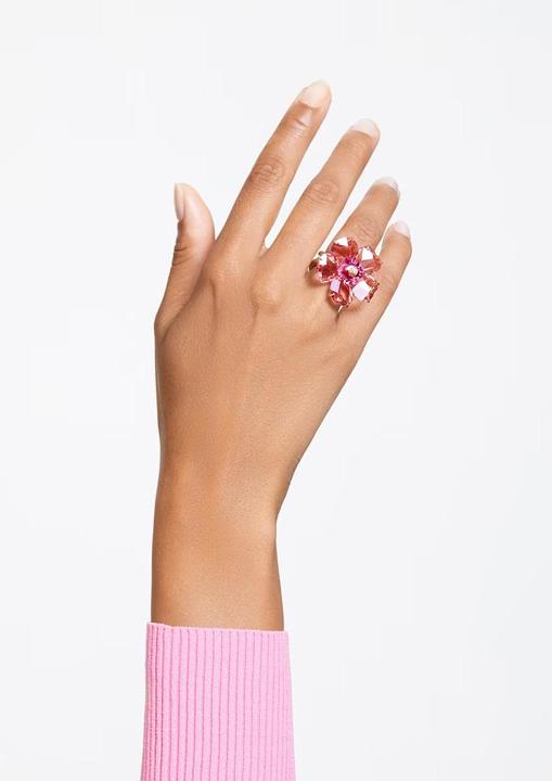 Image du produit Swarovski Florere Cocktail Bague Fleur Rose Or (52)