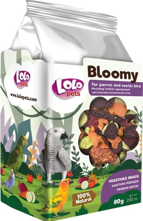 Bloomy Snack vegetale per pappagalli e uccelli esotici 80 g (0.08 kg)