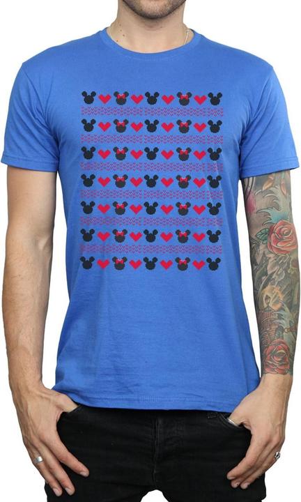 Disney Mickey And Minnie Christmas Hearts TShirt (S)
