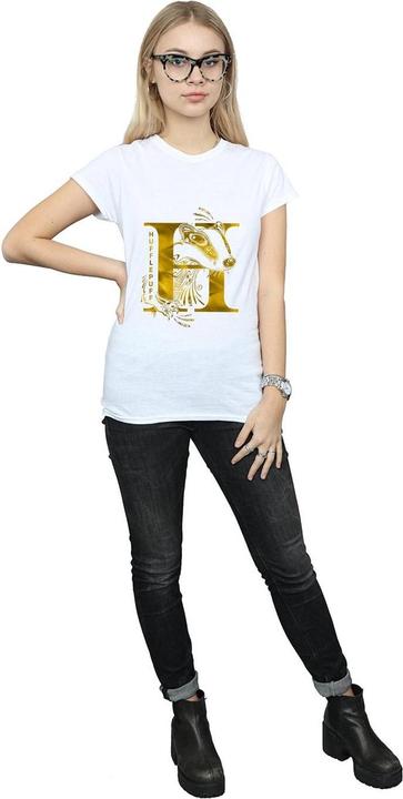 Actual product image Womens/Ladies Hufflepuff Badger Cotton T-Shirt (XXL)