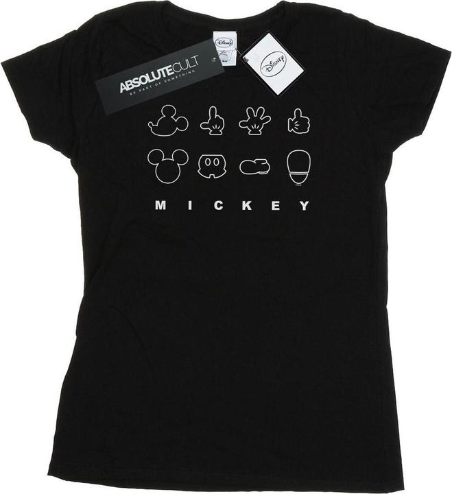 Immagine prodotto Disney Mickey Mouse Deconstructed Maglietta Donna (L)