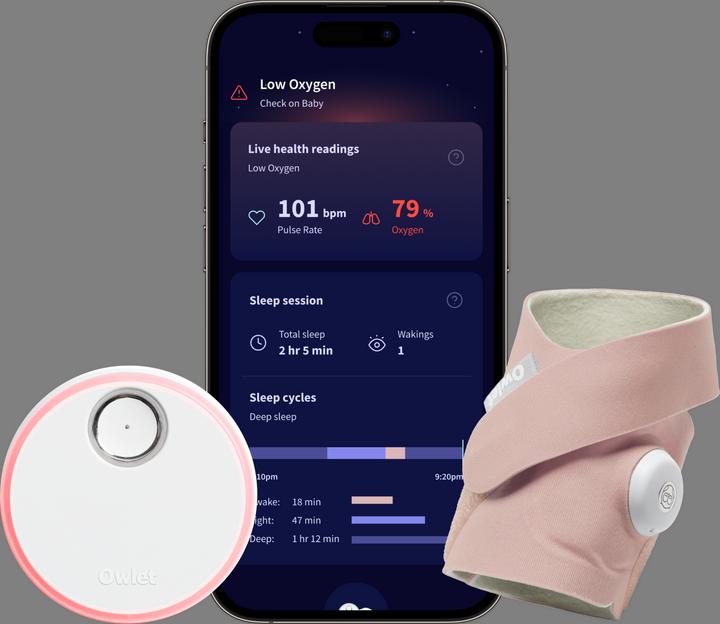 Owlet Dream Sock (Babyphone Audio, 50 m)