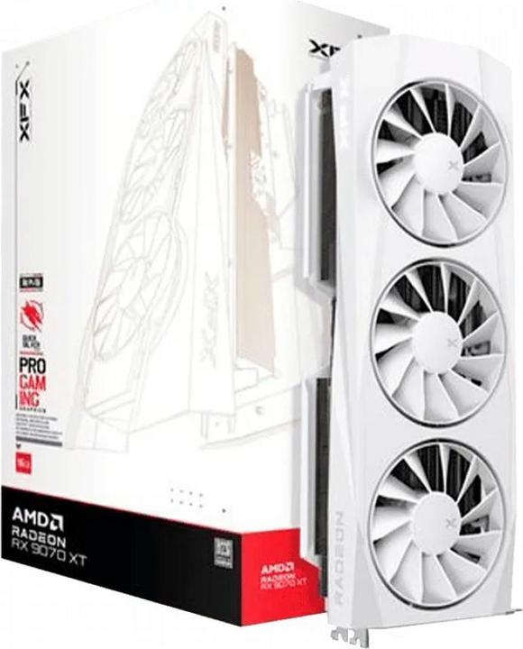 Image du produit XFX Quicksilver Radeon RX 9070 XT White Gaming Edition (16 Go)