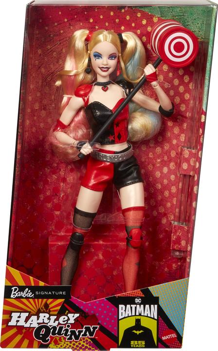 Produktbild Barbie Signature Harley Quinn Sammlerpuppe mit beweglichem Körper, ikonischem Outfit und Schlägel