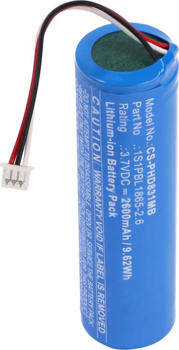 Actual product image AccuCell Rechargeable battery Philips Avent SCD833, SCD835, SCD843, SCD845, 1S1PBL1865-2.6