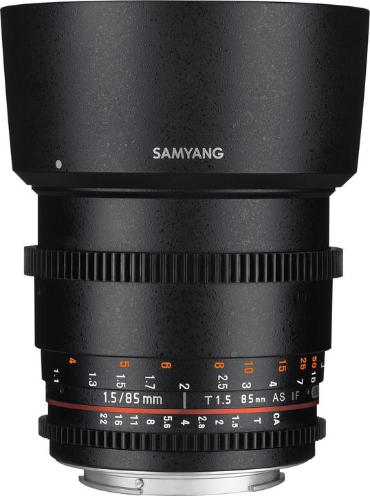 Actual product image Samyang 85mm T1.5 VDSLR II Canon M (Canon EF-M, full size)
