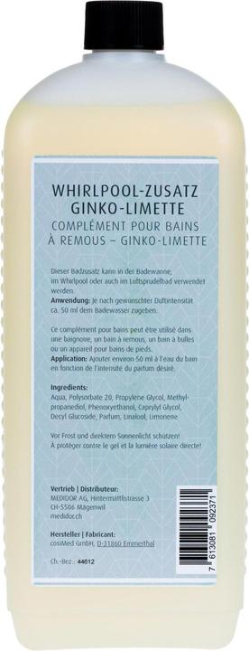 Image du produit Medidor Additif Whirlpool Ginkgo-Lime 1 litre (1000 ml, Sel de bain)