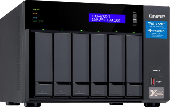 Actual product image QNAP TVS-672XT-i3-8G (0 TB)