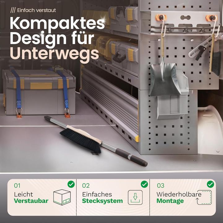 Actual product image Novaliv 2X Zimmerbesen Rosshaar Handbesen feines Tierhaar Schweifhaar (2, Zimmerbesen) (2 pcs.)