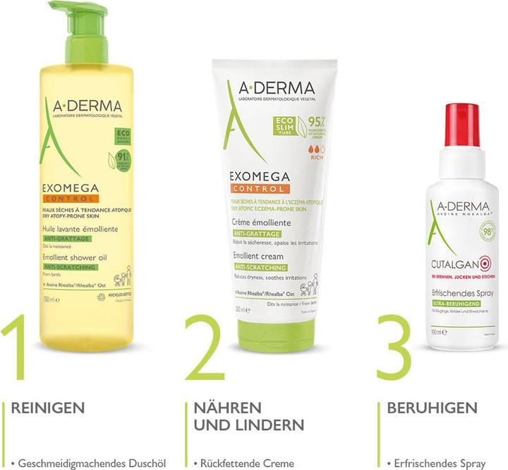 Produktbild A-Derma EXOMEGA CONTROL Creme (neu) Creme (200 ml, Tagescreme)