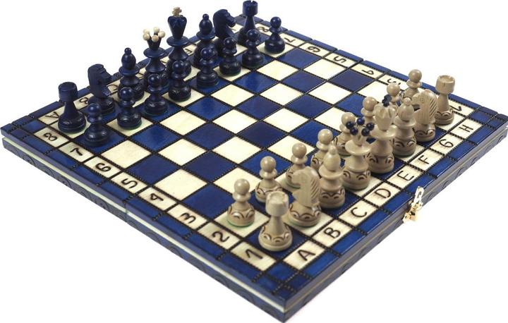 Actual product image Holzecke Chessboard "Pearl" Blue