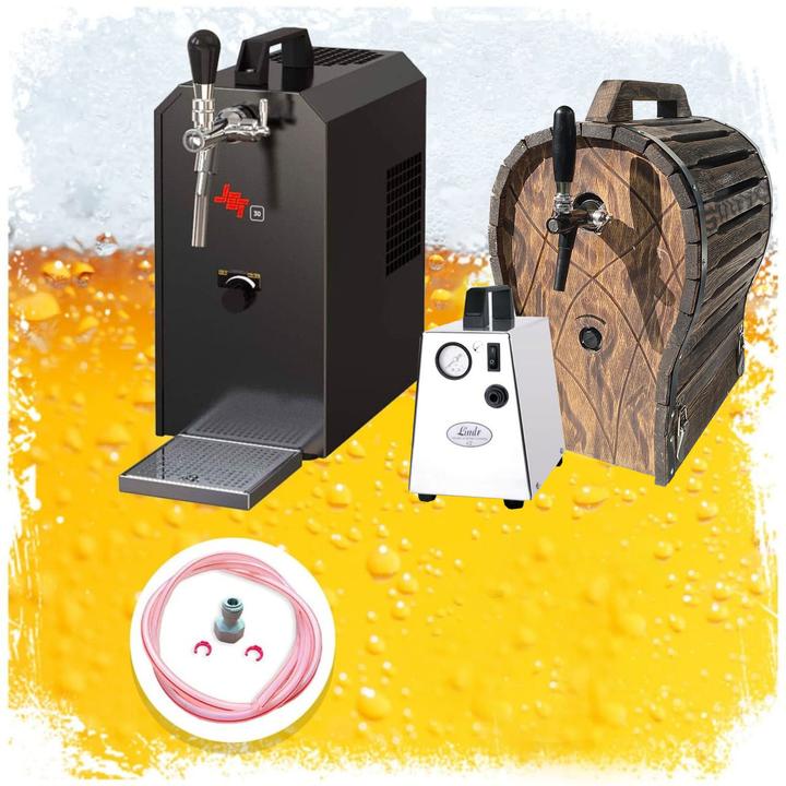 Image du produit Ich-zapfe Komplett Set - Bierzapfanlage Jet 30 mit Holzfass