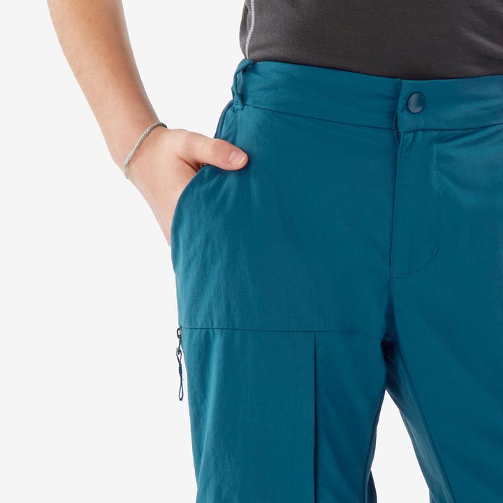 Image du produit Quechua Pantalon modulable de randonnée enfant 7-15 ans, MH500 bleu (14, 15, 16)