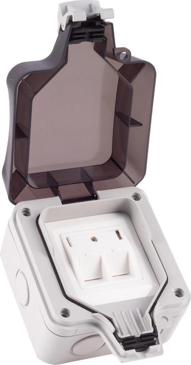 Produktbild Shiverpeaks ®-BASIC-S--Netzwerkdose-Outdoor Aufputzgehäuse für Keystones, IP66