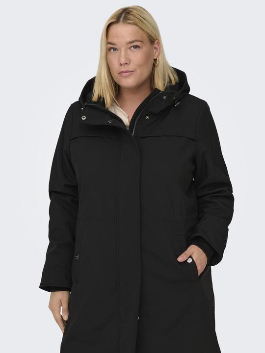 Actual product image Only Hood Ribbed cuffs Coat Long parka (46)