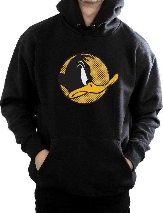 Immagine prodotto Looney Tunes Daffy Duck Dotted Profile Felpa con Cappuccio Uomo (M)