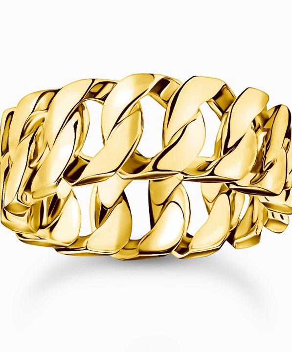 Image du produit Thomas Sabo Ring Kettenglieder breit vergoldet (64, Argent 925)