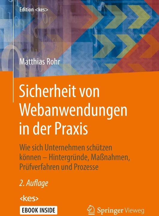 Immagine prodotto Sicherheit von Webanwendungen in der Praxis (Tedesco, Matthias Rohr, 2018)