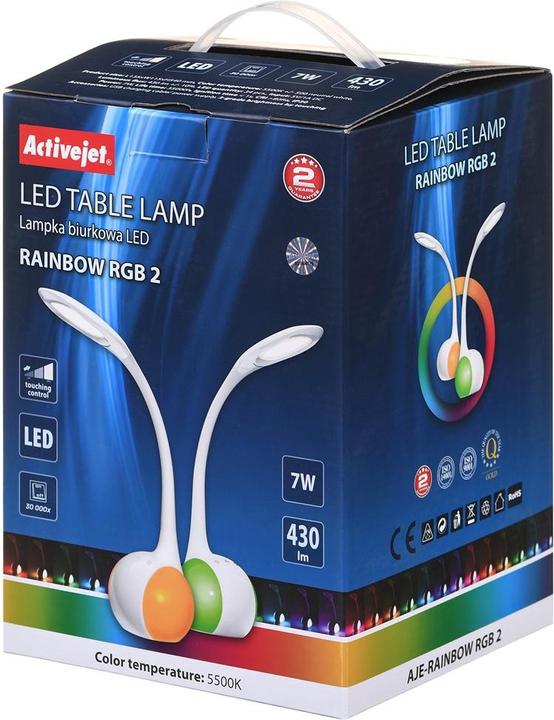 Activejet AJE-RAINBOW 2 Tischleuchte 7 W LED G Weiss (430 lm)