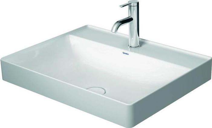 Immagine prodotto Duravit Lavabo da appoggio DURASQUARE o ÜL m HLB 600x470mm 2 HL bianco WG (470 mm, 600 mm)