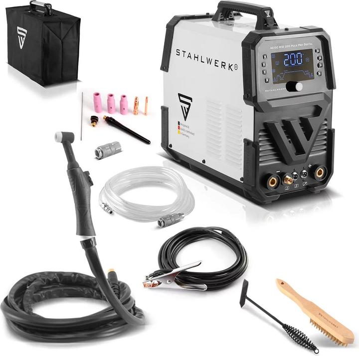 Image du produit Stahlwerk Poste à souder sous protection gazeuse AC/DC TIG 200 Puls Pro Digital Spot 200 A