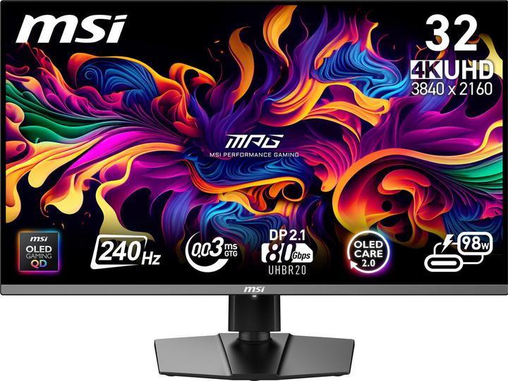 Actual product image MSI MPG 322URX QD-OLED (3840 x 2160 Pixels, 31.50")