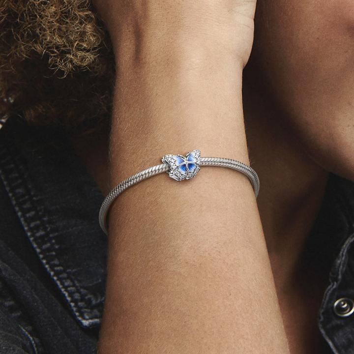 Actual product image Pandora Charm blue butterfly (Enamel)