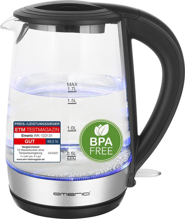 Emerio Wasserkocher (1.70 l, EU-Stecker)