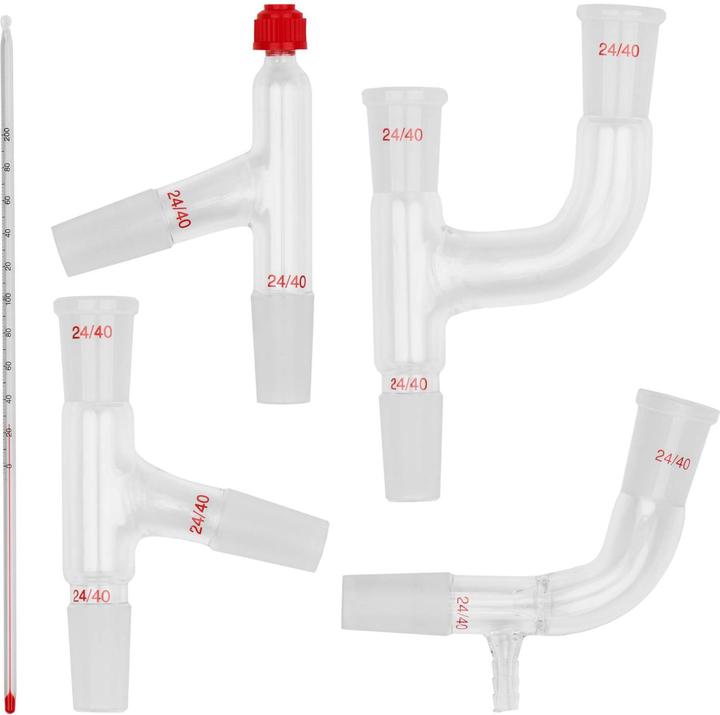 Produktbild Steinberg Laborgläser Set Destillation 32-teilig 24/40 250 / 500 / 1000 ml Borosilikatglas