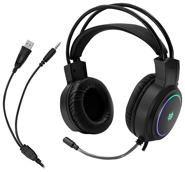 Tracer Gaming Ακουστικά GZ X1 με RGB LED φωτισμό,Εύκαμπτο μικρόφωνο,USB,Ρυθμιστή έντασης - SLU47523