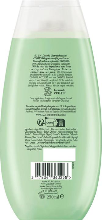 Immagine prodotto N.A.E. Gel doccia rinfrescante (250 ml)