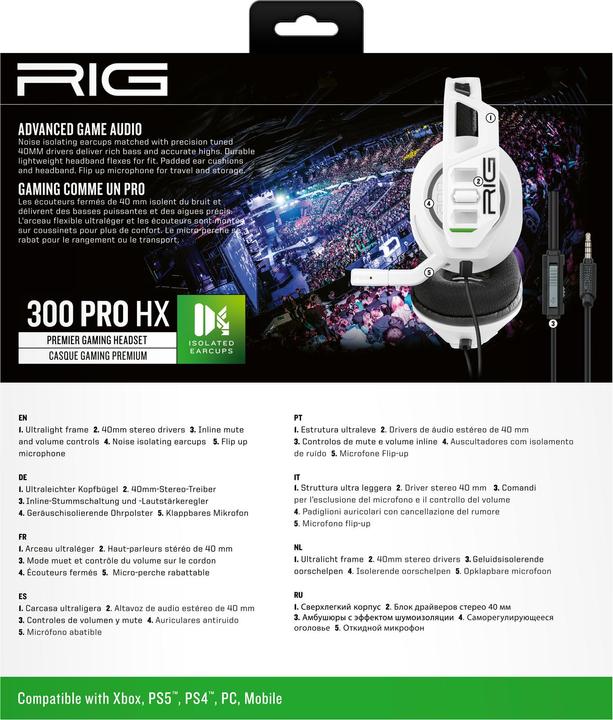 Image du produit Nacon Gaming RIG 300 PRO HX (Filaire)