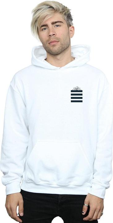 Actual product image Looney Tunes Mens Taz Stripes Faux Pocket Hoodie (S)