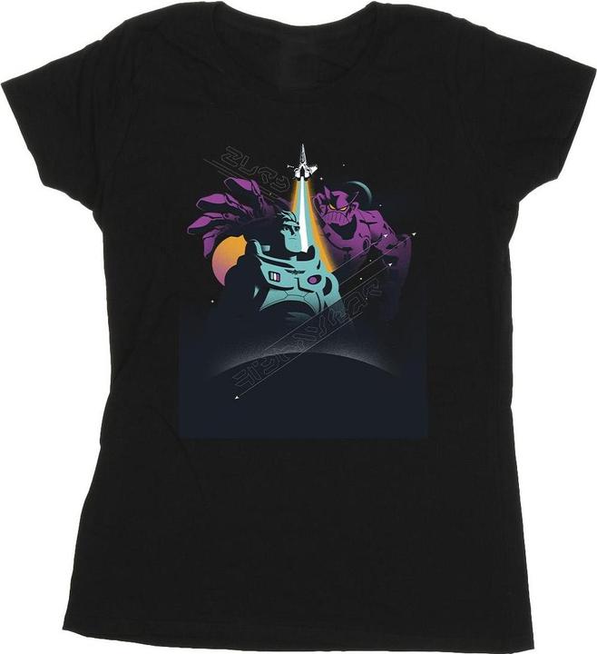 Actual product image Disney Womens/Ladies Lightyear Buzz And Zurg Cotton T-Shirt (XL)