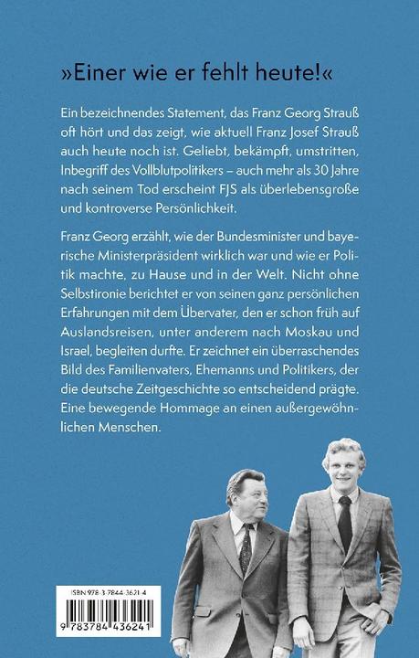 Produktbild Mein Vater Franz Josef Strauss (Deutsch, Franz G. Strauss, 2022)