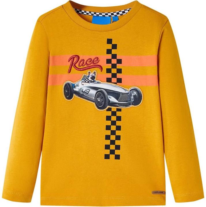 Produktbild VidaXL Kinder-Langarmshirt Ocker 116,Material: 100 (116)