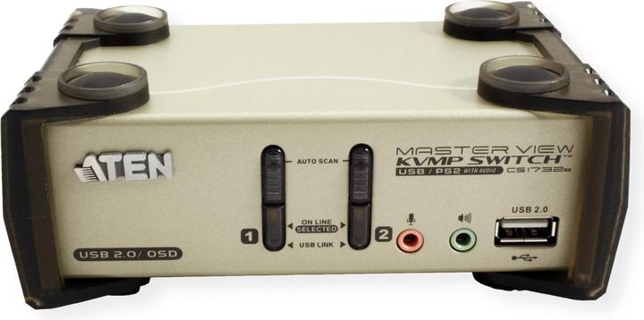 Produktbild Aten CS1732B, 2-Port KVM Switch mit USB Hub