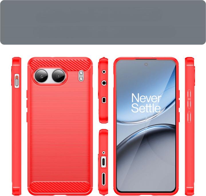 Produktbild Cover-Discount OnePlus Nord 4 - Metall Carbon Look Hülle (OnePlus Nord 4)