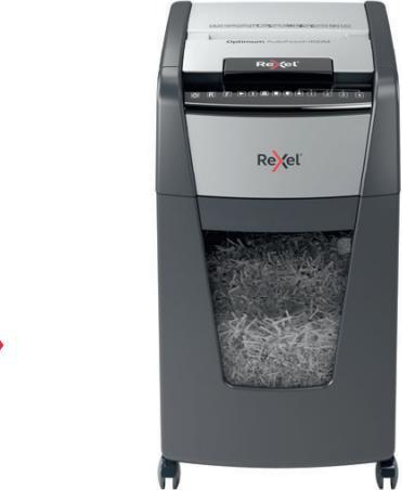 Actual product image Rexel Optimum AutoFeed+ 300M Shredder micro-cut 2 x 15 mm 60 l Number of sheets (max.): 300 Secure (Microcut)